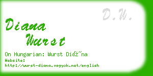 diana wurst business card